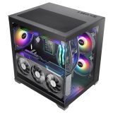 Mars Gaming MCVIEW3 computer case Mini Tower Black