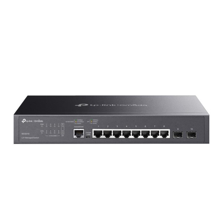 TP-LINK TL-SG3210 Managed L2 Gigabit Ethernet (10/100/1000) Power over Ethernet (PoE) Black