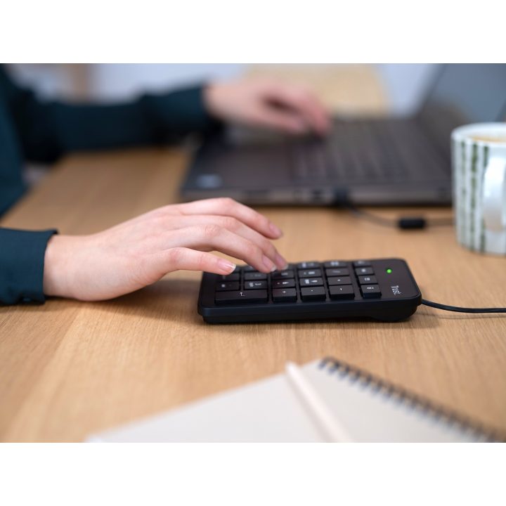Trust 22221 numeric keypad Laptop/PC USB Black