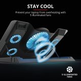 Trust GXT 1125 Quno Notebook stand Black 43.2 cm (17 )