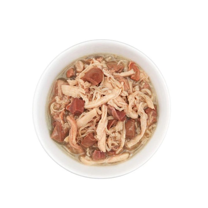 SCHESIR After Dark Chicken fillet with duck in broth - wet cat food - 80g