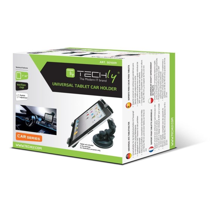 Techly Universal Car Sucker Stand for Tablet 7-10.1 I-TABLET-VENT