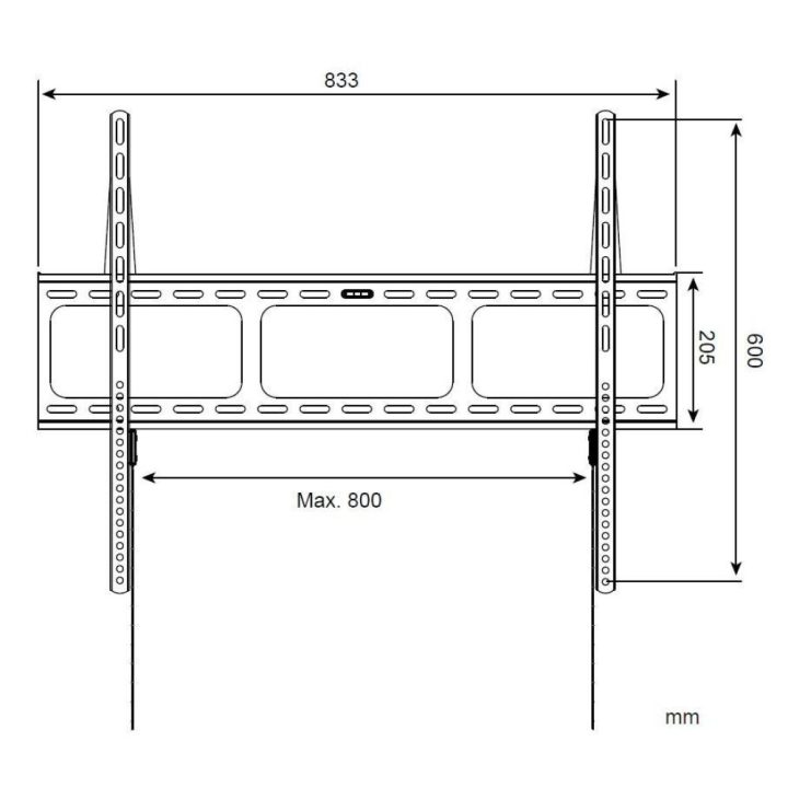 Techly Wall Mount for LED LCD TV 42-80 Ultra Slim Fixed H600mm ICA-PLB 860