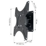 Techly 19-37 Wall Bracket for LED LCD TV Tilt 1 Swivel Black ICA-LCD 2900B