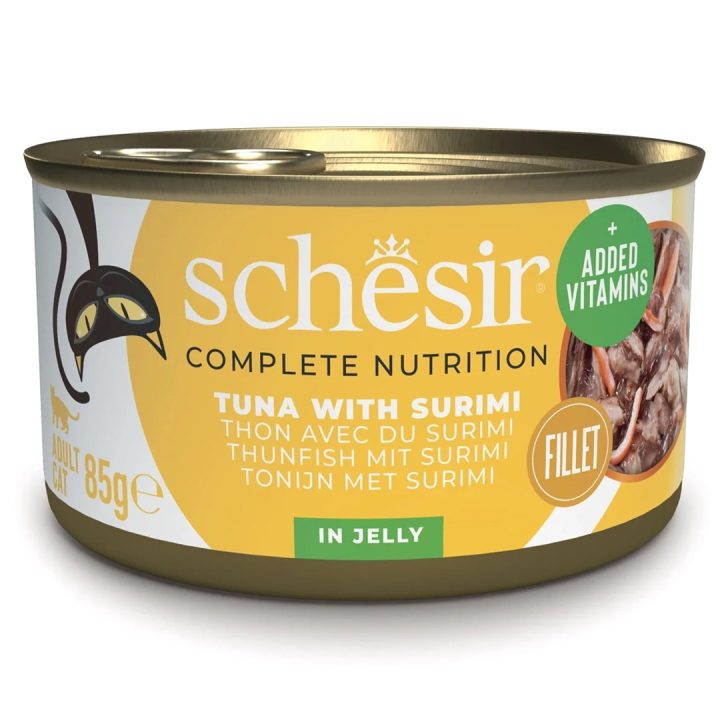 SCHESIR in jelly Tuna with surimi - wet cat food - 85 g