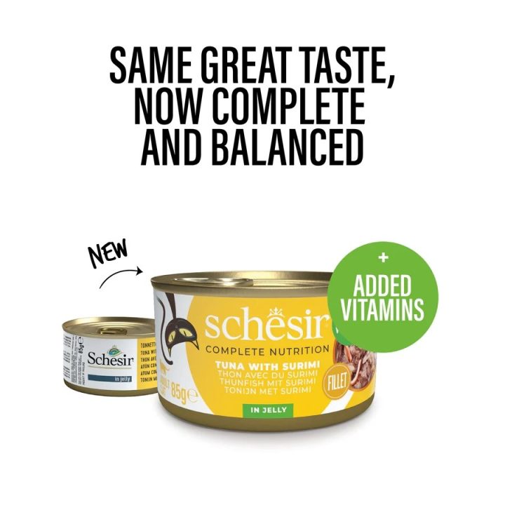 SCHESIR in jelly Tuna with surimi - wet cat food - 85 g