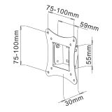 Techly ICA-LCD-900 76.2 cm (30 ) Black