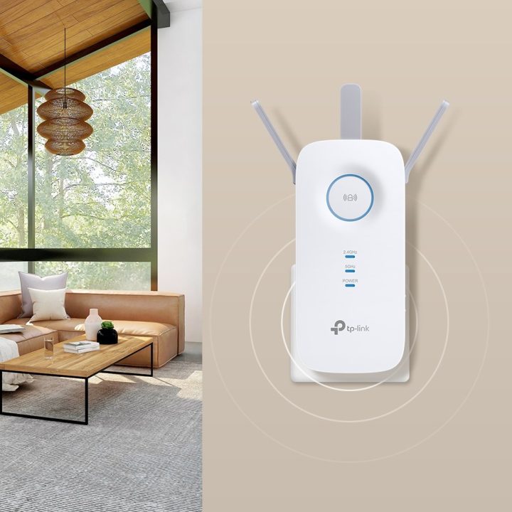 TP-Link RE550 network extender Network transmitter & receiver White 10 100 1000 Mbit/s