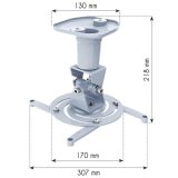 Techly Universal Ceiling Bracket for Projector White ICA-PM 100WH