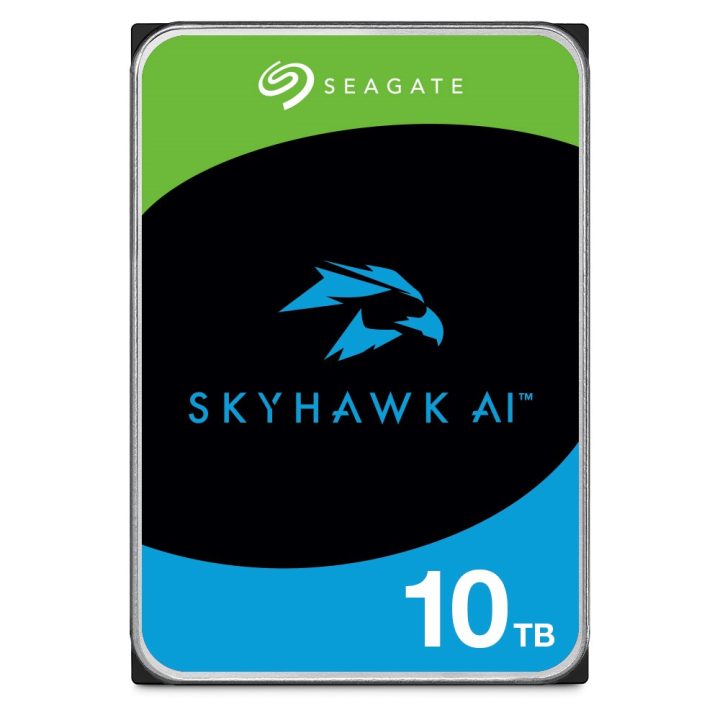 Seagate SkyHawk AI internal hard drive 10 TB 7200 RPM 256 MB 3.5 Serial ATA III (ST10000VE001)