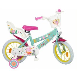 Children's bicycle 14 Peppa Pig green 1498 TOIMSA