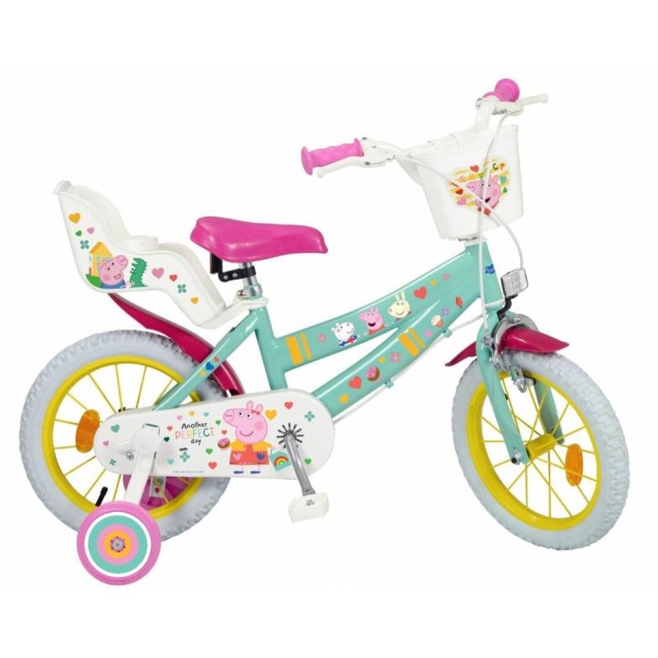 Children's bicycle 14 Peppa Pig green 1498 TOIMSA
