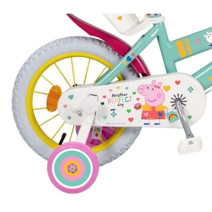 Children's bicycle 14 Peppa Pig green 1498 TOIMSA