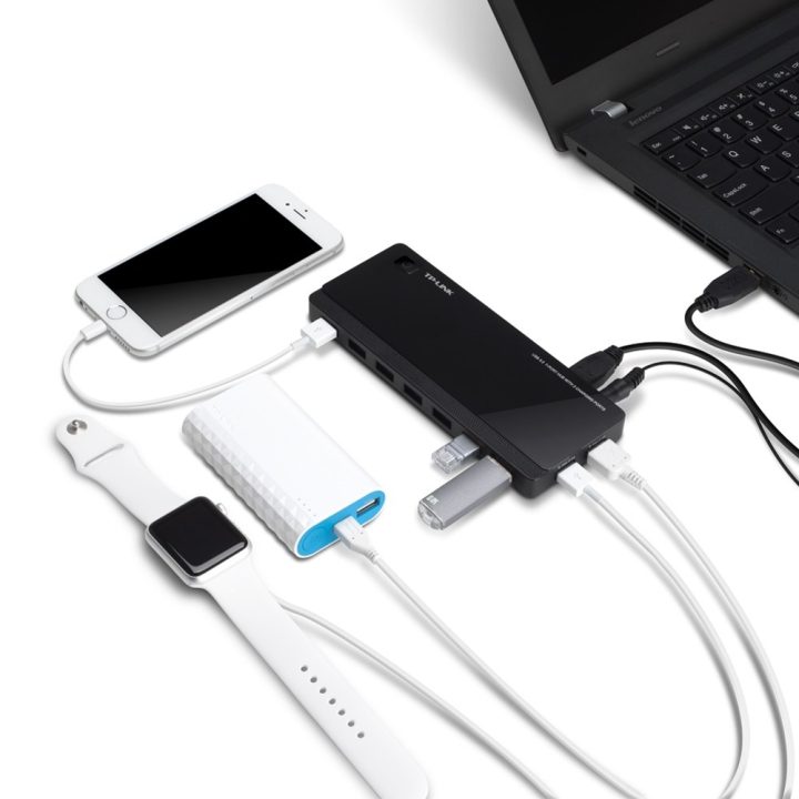 TP-Link UH720 USB 3.2 Gen 1 (3.1 Gen 1) Micro-B 5000 Mbit/s Black