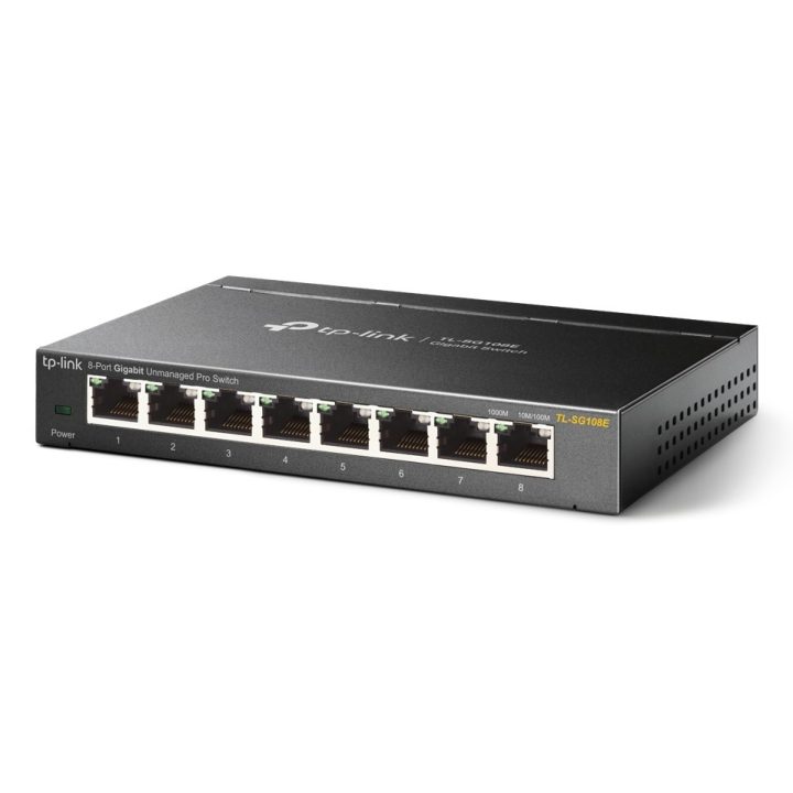 TP-Link TL-SG108E network switch Managed L2 Gigabit Ethernet (10/100/1000) Black