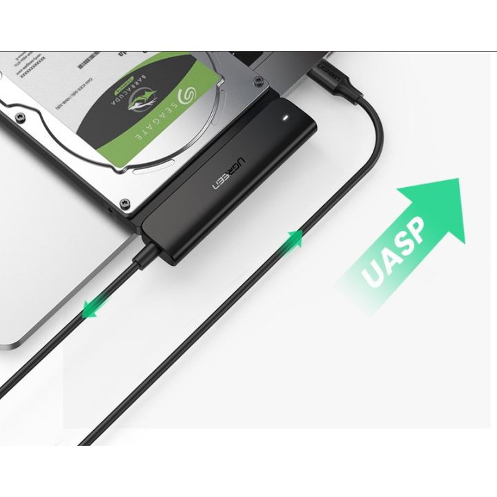 Ugreen USB-C 3.0 adapter for 2.5 SATA drive 50 cm Silver AV144