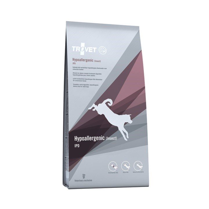 TROVET Hypoallergenic Insect IPD - dry dog food - 10kg