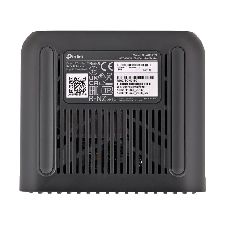 TP-Link TL-WR3002X wireless router Gigabit Ethernet Dual-band (2.4 GHz / 5 GHz) Black