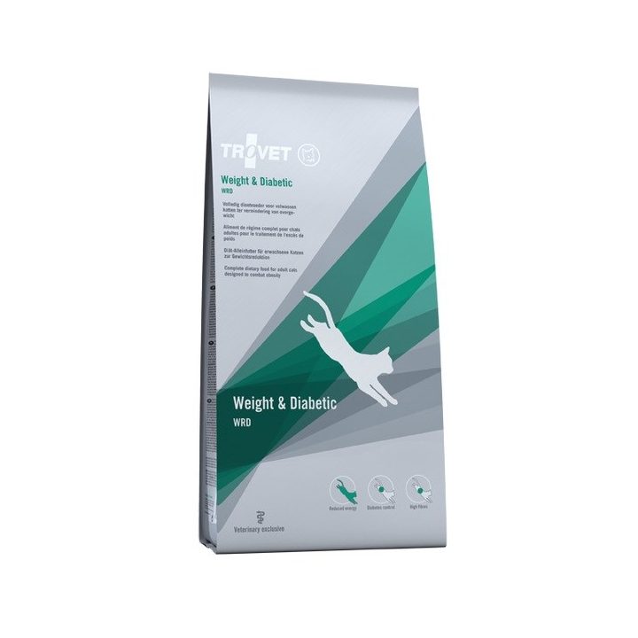 TROVET Weight & Diabetic WRD Chicken - dry cat food - 2 5kg