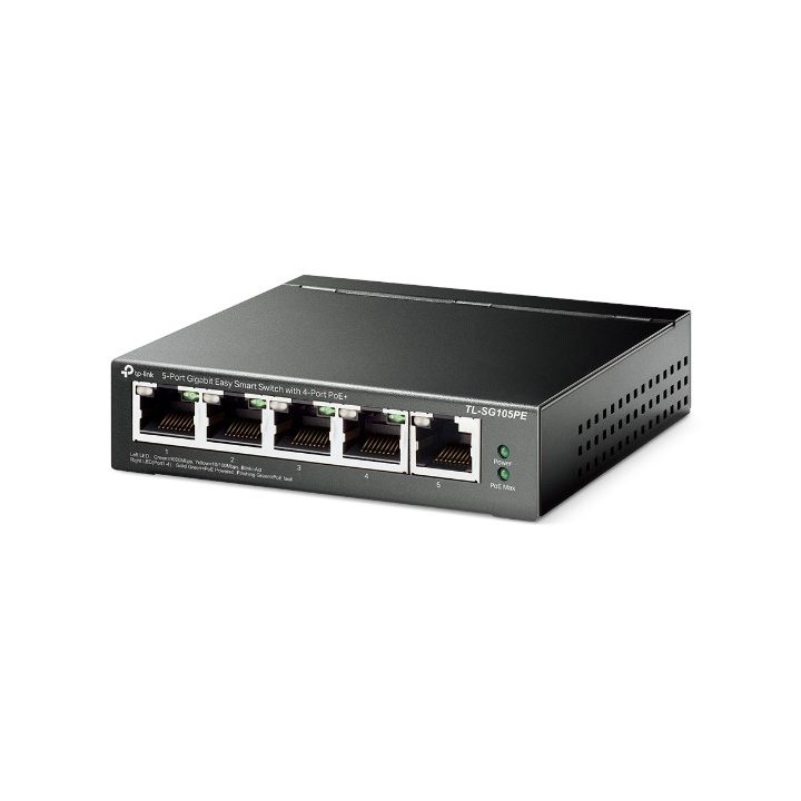TP-Link 5-Port Gigabit Easy Smart PoE Switch with 4-Port PoE+