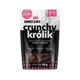 UNISZKI Crunchy Rabbit with Mint and Nettle - Dog Treat - 80g