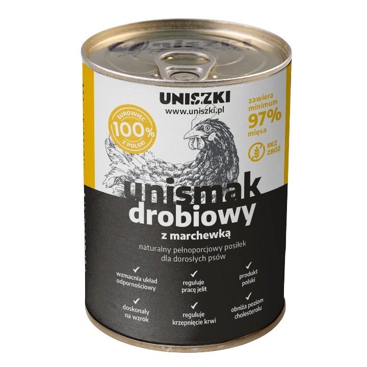 UNISZKI UNIsmak Mono Poultry - wet dog food - 400g