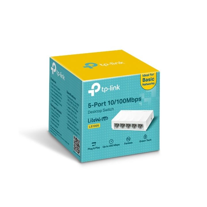 TP-Link LS1005 network switch Unmanaged Fast Ethernet (10/100) White
