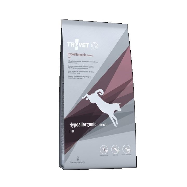 TROVET Hipoallergenic Insect IPD - dry dog food - 3kg