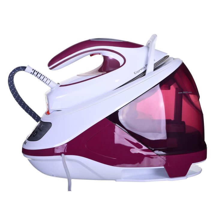 Tefal Express Protect SV9201E0 steam ironing station 2800 W 1.8 L Durilium AirGlide Autoclean soleplate Purple White