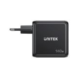 UNITEK GAN CHARGER WITH DISPLAY 140W 3xUSB-C