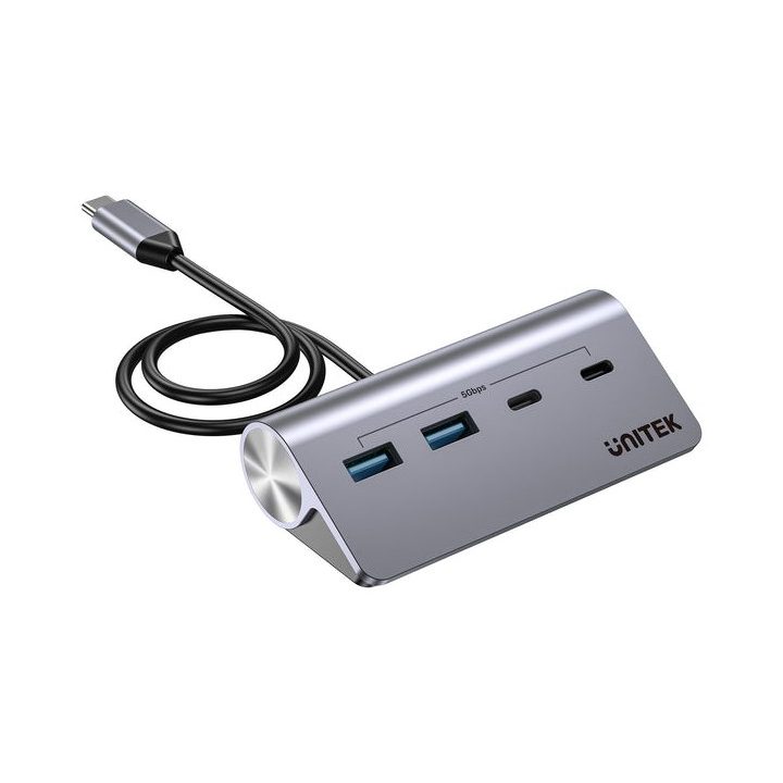 UNITEK H1337AGY01 interface hub USB 3.2 Gen 1 (3.1 Gen 1) Type-C 5000 Mbit/s Grey