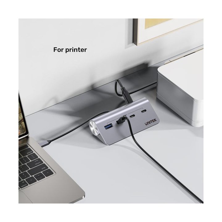 UNITEK H1337AGY01 interface hub USB 3.2 Gen 1 (3.1 Gen 1) Type-C 5000 Mbit/s Grey