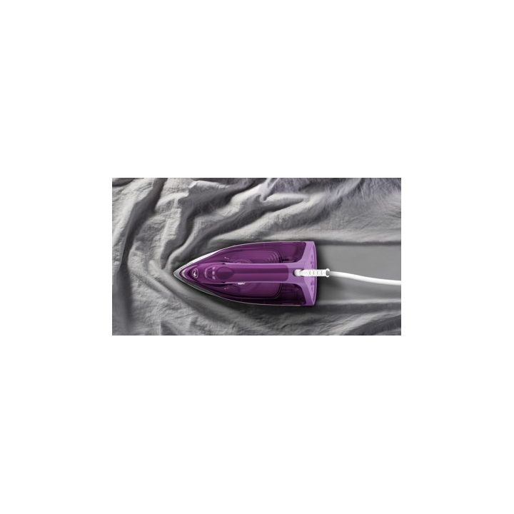 Tefal FV2836 Dry & Steam iron Ceramic soleplate 2400 W Purple White