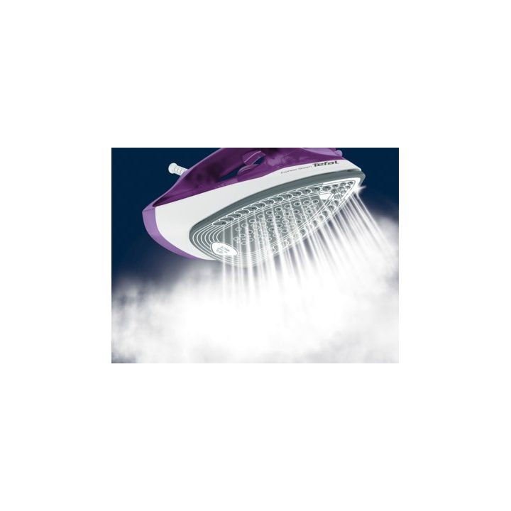 Tefal FV2836 Dry & Steam iron Ceramic soleplate 2400 W Purple White