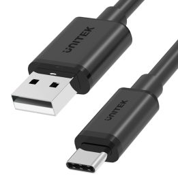 UNITEK KABEL USB USB-A — USB-C 50CM Y-C481BK BLACK