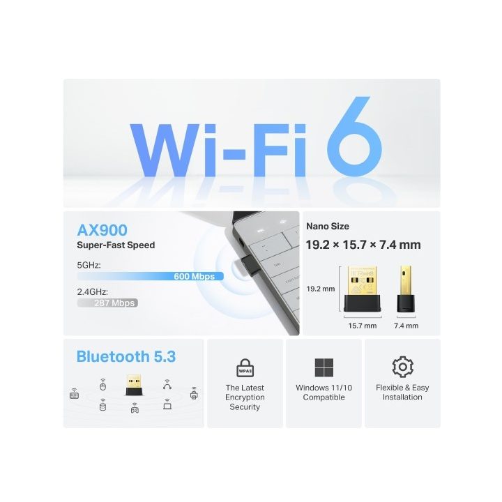 TP-Link Archer TX10UB Nano Bluetooth 600 Mbit/s
