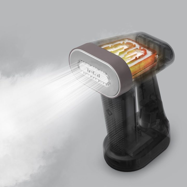Tefal Pure Force DT8765E0 garment steamer Handheld garment steamer 0.18 L 1800 W Black Cinnamon colour