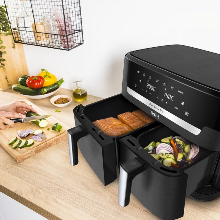 Tefal Easy Fry Dual XXL EY9428E0 fryer Double 11 L Stand-alone 2020 W Hot air fryer Black