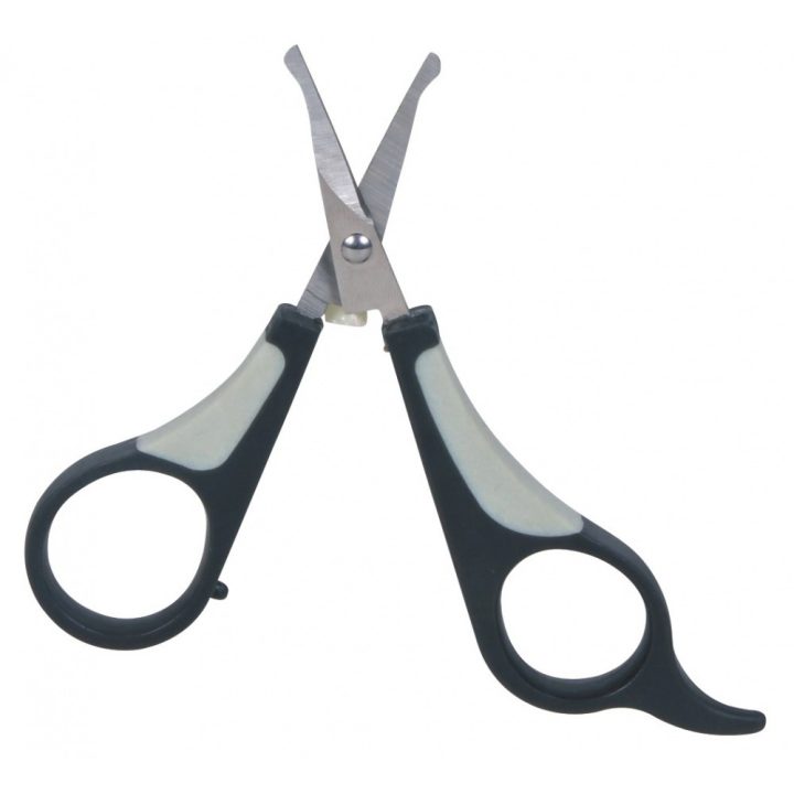 TRIXIE 2360 pet grooming scissors Black Grey Stainless steel Ambidextrous Universal