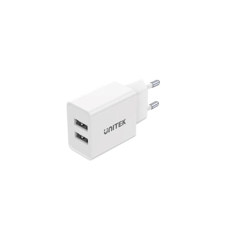 Unitek P1113A-EU - charger 2X USB-A 12W white