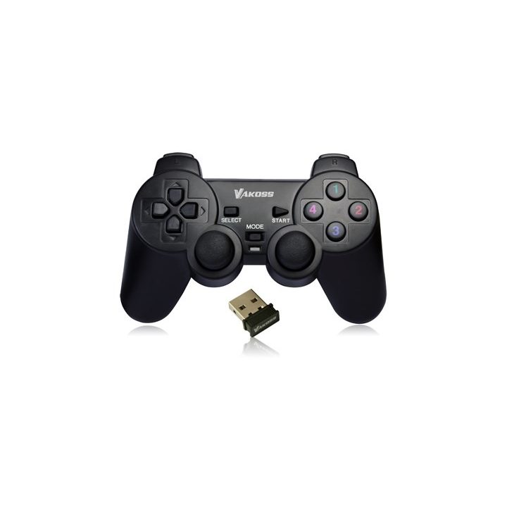 Vakoss GP-4705BK Gaming Controller Black RF Gamepad Analogue / Digital PC Playstation 3