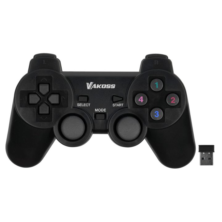Vakoss GP-4705BK Gaming Controller Black RF Gamepad Analogue / Digital PC Playstation 3