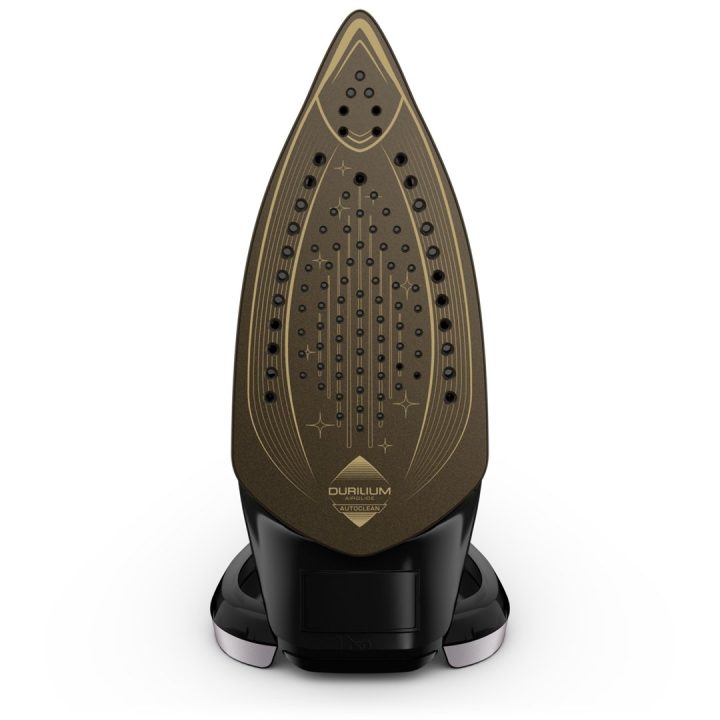Tefal Puregliss FV8062E0 iron Dry & Steam iron Durilium AirGlide Autoclean soleplate 3000 W Black Grey