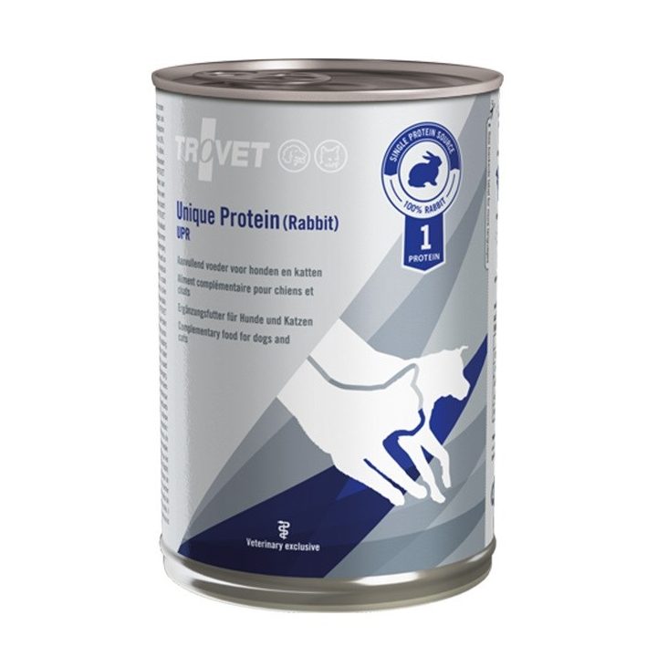 TROVET Unique Protein UPR with rabbit - Wet dog and cat food - 400 g