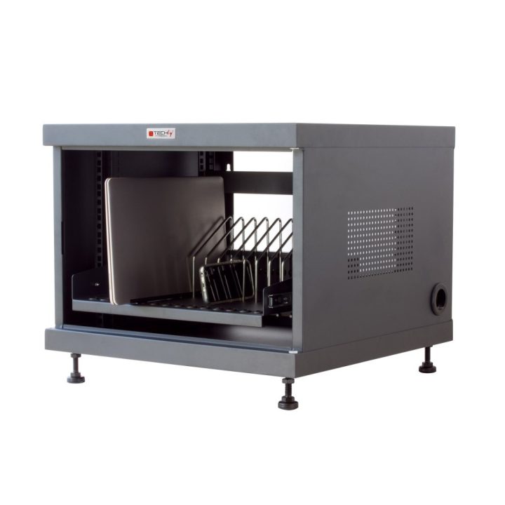Techly Professional Charging Cabinet 14 Tablets and Smartphones