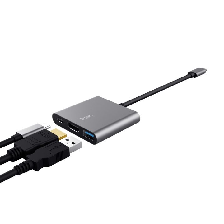 Trust Dalyx USB 3.2 Gen 1 (3.1 Gen 1) Type-C Aluminium Black