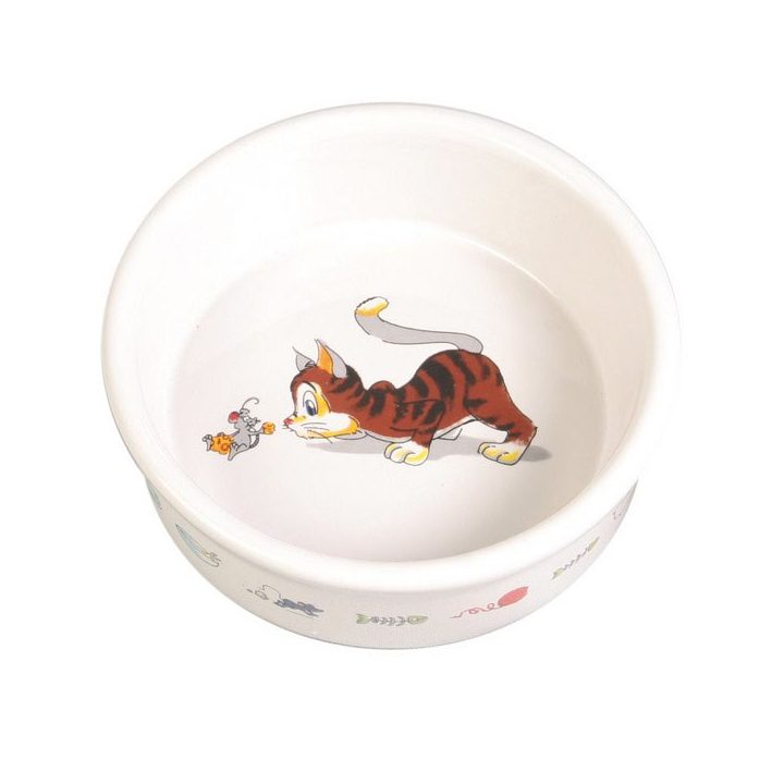TRIXIE Porcelain Cat Bowl 0.2 l/11 cm