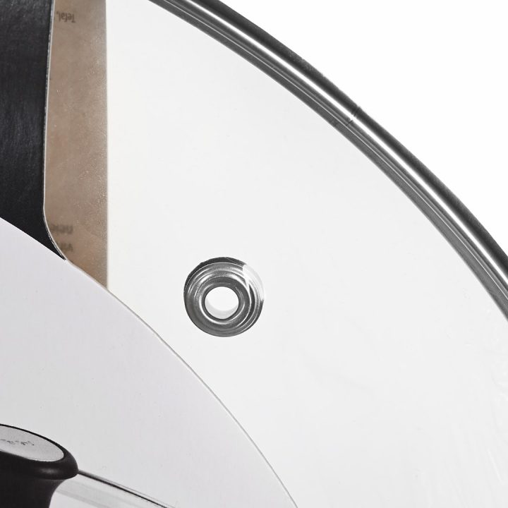 Tefal 28097612 pan lid Round Black Stainless steel Transparent