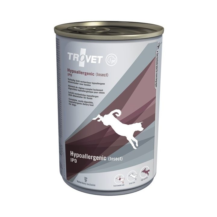TROVET Hypoallergenic IPD with insect - Wet dog food - 400 g