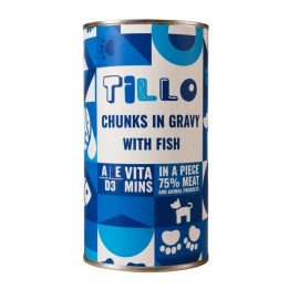 TILLO Chunks in gravy Fish - wet dog food - 1250g